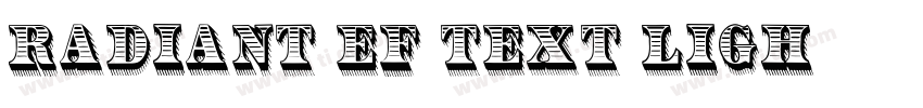 Radiant EF Text Ligh字体转换